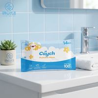 Lingettes humides biodégradables Caych à l'hamamélis, imprimées sur mesure, lingettes humides jetables pour les voyages