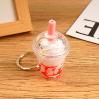 Pendentif créatif en forme de bonbon simulé, crème glacée, jouet alimentaire, logo personnalisé, cadeau promotionnel, porte-clés, breloque de sac pour couple