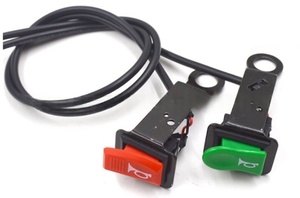 Accessoires pour motos, support en fer, bouton-poussoir de klaxon, trou de montage de rétroviseur de 10 mm, interrupteur d'alimentation du klaxon - Product Image 2