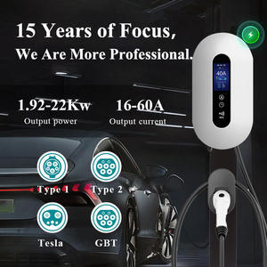 Stazione di Ricarica EV Avanzata da 22kW con Design Antifurto, CCS2 Tipo 2 AC, Argento/Grigio per Uso Pubblico e Residenziale - Product Image 2