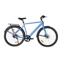 Bicicleta Eléctrica Urbana de Alta Gama de 7 Velocidades para Adultos con Transmisión por Correa y Batería de Litio de 36v, Bicicleta de Carretera, Electro Fahrrad