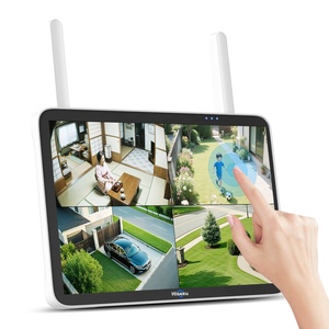 Hiseeu <span class=keywords><strong>Enregistreur</strong></span> vidéo réseau domestique sans fil <span class=keywords><strong>WiFi</strong></span> avec écran tactile de 10 pouces, résolution 1080p, compression vidéo H.265 - Product Image 1