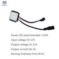 Interrupteur tactile capacitif tricolore 12V, variateur LED à capteur tactile, interrupteurs inductifs, variateur pour miroir de maquillage intelligent