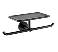 Accessoires de salle de bain contemporains en laiton noir mat Suite d'articles sanitaires avec porte-serviettes et porte-serviettes élégants