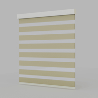 Persianas Enrollables Automáticas Inalámbricas con Diseño Zebra, Opacas, para Ventanas Interiores