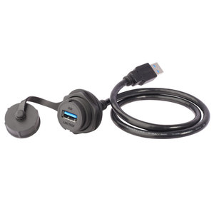 Lshitech M25 USB 2.0 Nữ nối cáp mở rộng Nylon nhà ở với nước/bụi cap - Product Image 5