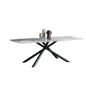 Best-selling design modern dining table set dining room furniture table and chairs for subject
