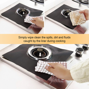 Confezione da 4 pezzi di protezione del fornello antiaderente - Product Image 1