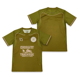 Conjunto de camiseta de fútbol personalizado diseño de sublimación bordado poliéster secado rápido equipo uniforme de fútbol - Product Image 2