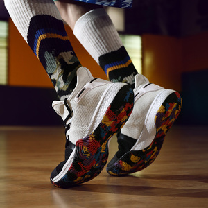 <span class=keywords><strong>Scarpe</strong></span> da <span class=keywords><strong>Basket</strong></span> per Bambini in Maglia Fly Knit, Sneakers Retrò Colorate a Collo Alto, Nuovi Stili e Arrivi - Product Image 5