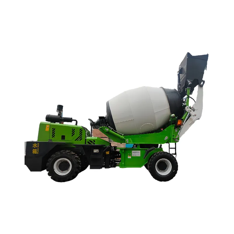 Zelfladende Betonmixer Volumetrische Cementpomp Mixer Vrachtwagen 2.4cbm 3.5 Engineering Geleverd Dieselmotor Betonmixer 300l