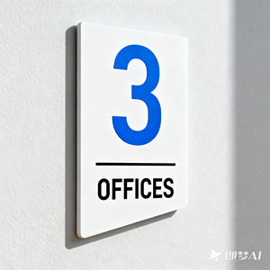 Signalisation directionnelle pour centre de conférence avec affichage du numéro de salle et système de guidage par flèche - Product Image 6