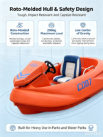 Kart aquatique F1 à deux places, bateau à jet, accélérateur à pédale, club de sports nautiques, resort lacustre, approvisionnement direct CE