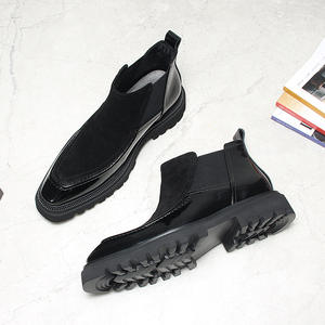 Botas de Tobillo con Cordones de Cuero Genuino Originales 2025, Botas para Hombre Lavables, Hechas a Mano con Tecnología Goodyear, Estilo Retro Amekaki - Product Image 2