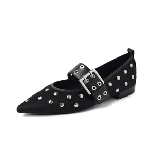 Giày nữ thời trang họa tiết da báo, mũi nhọn, gót giấu, chống trơn, thoáng khí, chất liệu lông bò, khuyến mãi hot dành cho đi làm và đi chơi - Product Image 3