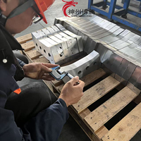 Lame de cisaille hydraulique robuste pour ferraille en acier allié, résistante à l'usure, taille personnalisée disponible