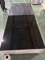 Vente d'usine Décoration intérieure Dalle de marbre imprimée en 3d Panneau mural en PVC en feuille de marbre UV haute brillance de style moderne