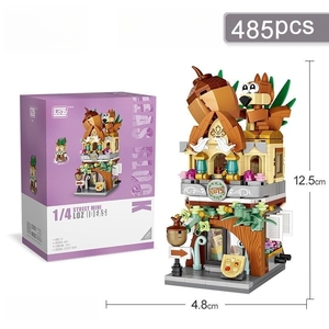 Cho Loz Hot Bán giáo dục DIY xây dựng khối đồ chơi đầy màu sắc Mini gạch cho trẻ em 5-7 năm xem đường phố cảnh thành phố mô hình để - Product Image 6