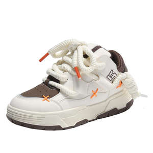 High-quality Women's Casual Soft Lace-up <b>Skate</b> <b>Shoes</b> Breathable Slip Resistant Sports Walking <b>Shoes</b> PU Insoles Mesh Summer - Product Image 1