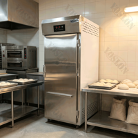 Armoire de fermentation professionnelle à roulettes pour boulangerie, 8 à 32 plateaux, pour la levée du pain et des pâtes