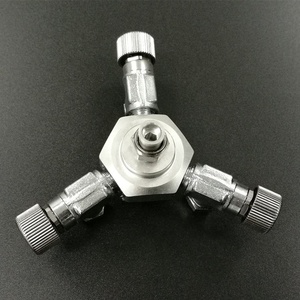 <span class=keywords><strong>Aquarium</strong></span> Fish Tank Acier Inoxydable 3 Voies CO2 Splitter Fine Tuning Valve - Product Image 6