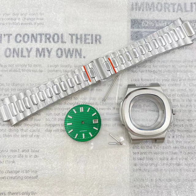 low moq wholesale watch parts stainless steel  case and  band with hands good price fast deliver customized business accepted