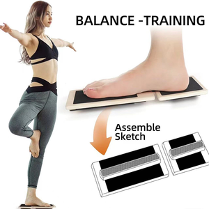 Bán buôn chân tăng cường cân bằng huấn luyện viên Hội Đồng Quản Trị Yoga ổn định đào tạo bằng gỗ lắc lư Bảng cân bằng - Product Image 6