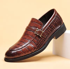 Chaussures habillées formelles pour hommes en cuir véritable, à bout fermé, imperméables et antidérapantes - Product Image 2