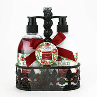 Coffret Cadeau de Luxe Hailida pour le Bain, Personnalisé, Parfum Grenade, Panier en Fil Métallique, Huiles Essentielles, Vente Chaude OEM, Fête des Mères