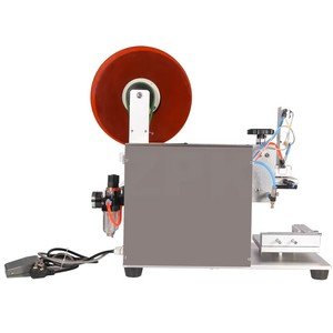 Machine d'étiquetage semi-automatique pour bouteilles et canettes, facile à utiliser, pour emballages en plastique/verre/métal, rectangulaires/carrés - Product Image 4