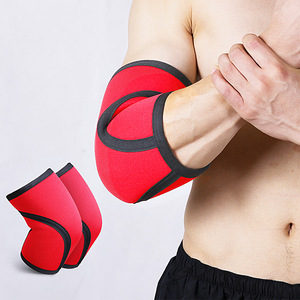 Manchons de compression en néoprène robuste de 7 mm avec logo personnalisé pour squats, soulevés de terre, haltérophilie et powerlifting, avec protection de coude - Product Image 3