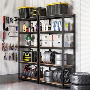 Ajustável 5 Camada Heavy Duty Armazém Prateleiras Garagem Industrial Boltless <span class=keywords><strong>Metal</strong></span> Rack Prateleiras Medium Duty Storage Rack Unidades - Product Image 4