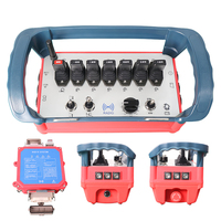 Terminal de commande sans fil à fréquence variable 24V avec 7 joysticks et signal MCU pour camion pompe à béton à flèche 6 étages