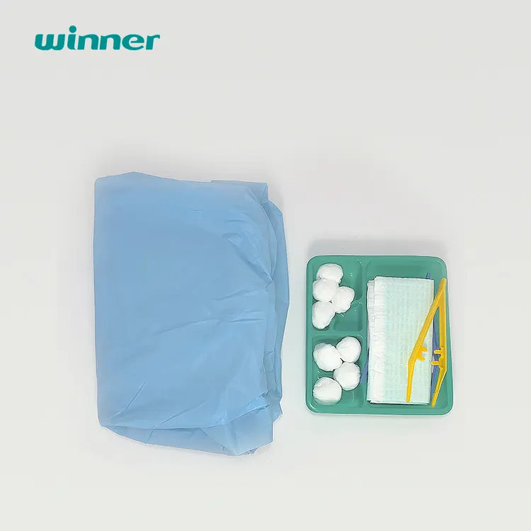 medical with non-woven fabric balls sterile basic pack dressing kit