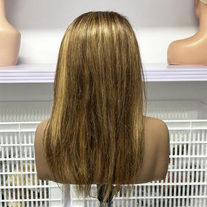 Perruque bandeau longue et droite en cheveux humains bruts, densité 200%, couleur 4/27, 20 pouces, personnalisée, en soie glacée, pour femmes - Product Image 6