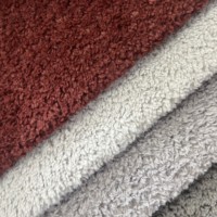 Tissu d'ameublement bouclé pour animaux de compagnie, 450 GSM, durable, anti-rayures, texturé, pour canapé, meubles et projets de bricolage