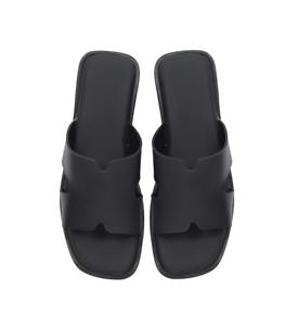 Sandalias Minimalistas Negras para Hombre, Estilo Slip-On, Punta Abierta, Calzado Plano Informal, Proveedor Mayorista - Product Image 6