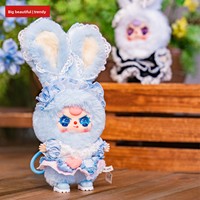 Seri Dreamy Lolita Plush Blind Box Keychain Mainan Seni Trendy Figur Mini Boneka Gantungan Tas Grosir Buatan China Asli