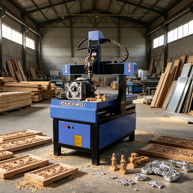 High Precision 4 Axis Cnc Router Machine for Wood Cutting and Metal Drilling