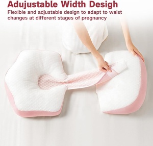 <span class=keywords><strong>Almohada</strong></span> de <span class=keywords><strong>Embarazo</strong></span> Ajustable de Espuma Viscoelástica con Funda Extraíble Antibacteriana, Tamaño Mini Portátil para Apoyo de Cuello Durante el <span class=keywords><strong>Embarazo</strong></span> - Product Image 2