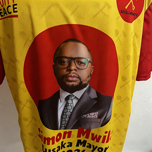 Maglietta Personalizzata per la Campagna Elettorale di Simon Mwila, Cappelliere di Lusaka, 100% Poliestere Traspirante ad Asciugatura Rapida, Politica dello Zambia - Product Image 5