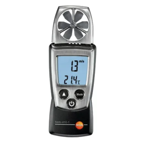 Anémomètre à ailettes compact Testo 410-1, mesure de la vitesse de l'air de 0,4 à 20 m/s et de la température de -10 à 50°C, mesure le froid du vent et la échelle de <span class=keywords><strong>Beaufort</strong></span> - Product Image 1