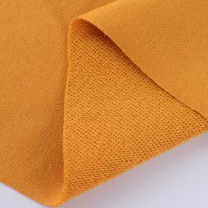 Màu Sắc Rắn 70% Cotton 30% Polyester Hoodies Vải Terry Vòng Pháp 380G Vải Bông Dệt Kim Nặng