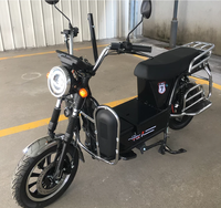 Scooter électrique pour adultes avec frein à disque avant et moyeu arrière et 4 amortisseurs arrière à ressorts, vélo électrique de ville pour le transport de charges