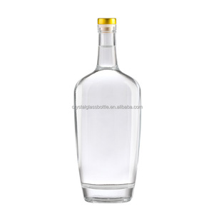 Botella de Vidrio Plana Napoleón de 750 ml con Etiqueta Personalizada Premium y Tapa de Madera de Polímero para Whisky, <span class=keywords><strong>Brandy</strong></span>, Vodka, Pisco, Tequila y Licores - Product Image 4