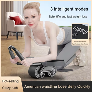 Yeni dirsek desteği iki tekerlek karın kas tekerlek otomatik Rebound ev Fitness ekipmanları - Product Image 4