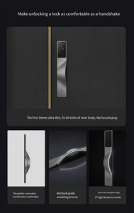 מנעול חכם בטוח ונוח עם טביעת אצבע & כרטיס מפתח אלחוטי חשמלי & רשת sdk נעילה חכמה דיגיטלית - Product Image 5