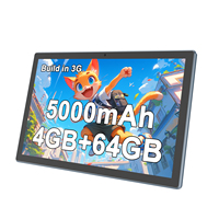 10.1 Inch Kids Tablets With Android 11.0 CPU SC7731E 4GB RAM 64GB Flash 5000 MAH Battery 3G WCDMA 2100 Sim Card Slot New WiFi
