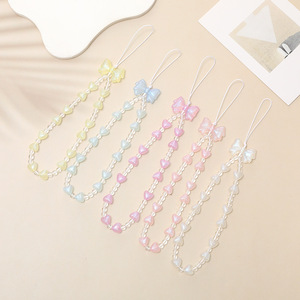 Femmes Filles Mode Coloré Acrylique Arc Perlé Téléphone Bracelet Mobile Téléphone Cas Chaîne Téléphone Mobile Longe - Product Image 2