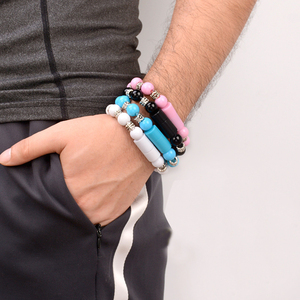 Vente en gros de perles Usb Bracelet de charge câble <span class=keywords><strong>Micro</strong></span> Usb câble pour téléphone portable noir personnalisé en cuir <span class=keywords><strong>Micro</strong></span> Usb cordon - Product Image 3
